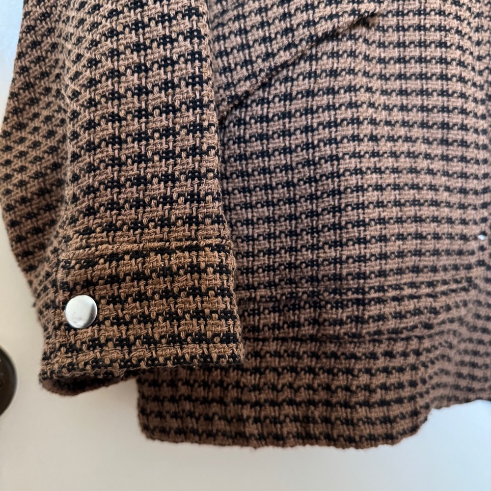 Universal Thread Brown Houndstooth Utility Jacket… - image 5
